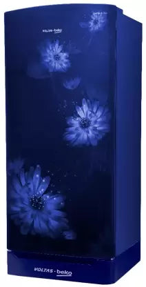 Voltas Beko 183 L Direct Cool Single Door 4 Star Refrigerator with Base Drawer (Dahlia Blue, RDC215B / W0DBR0M0B00GO) Voltas Beko 183 L Direct Cool Single Door 4 Star Refrigerator with Base Drawer (Dahlia Blue, RDC215B / W0DBR0M0B00GO)